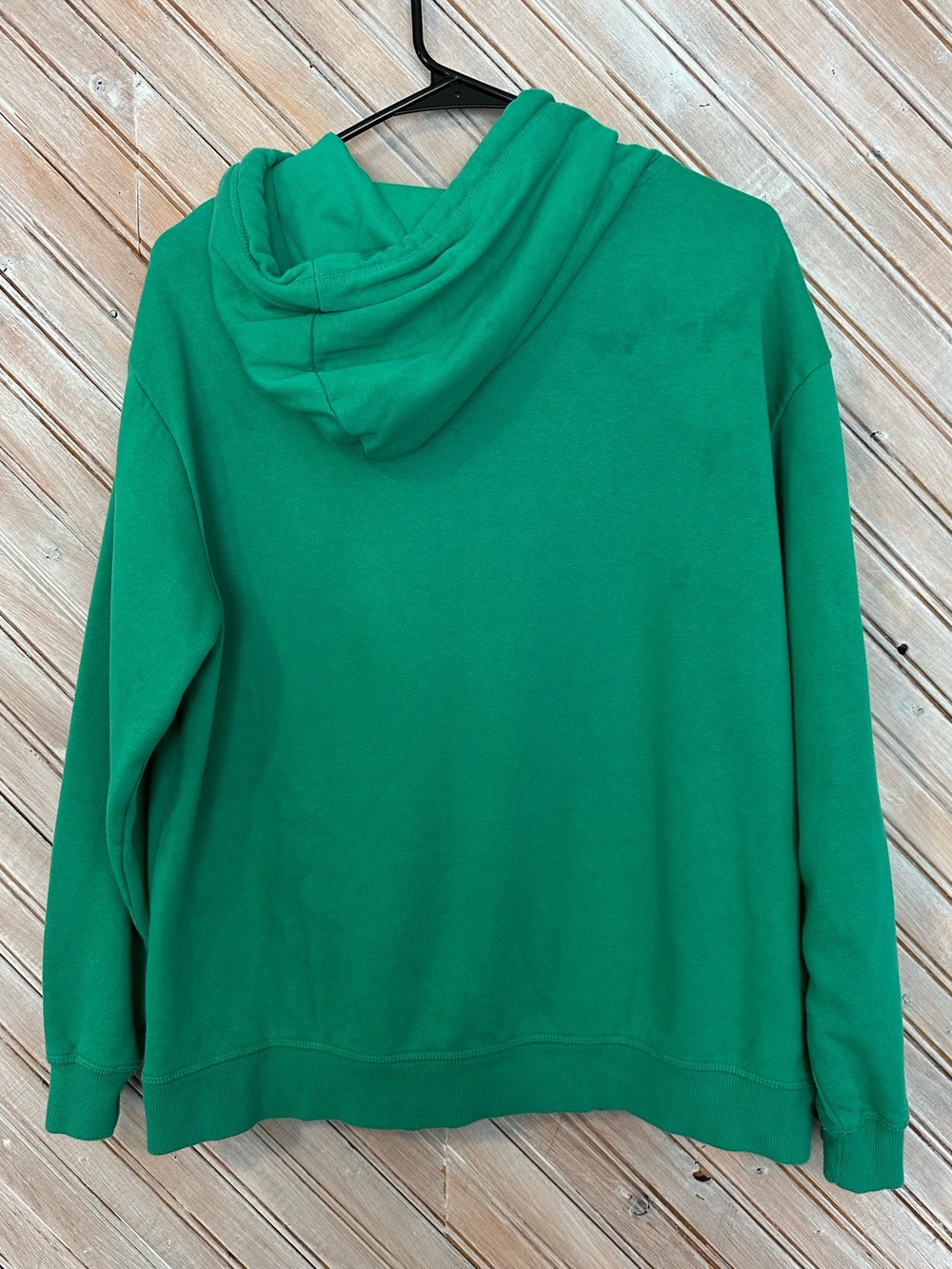 H&M Green "New York City" Manhattan Hoodie Sweatshirt Strings & Pocket - Picture 6 of 7